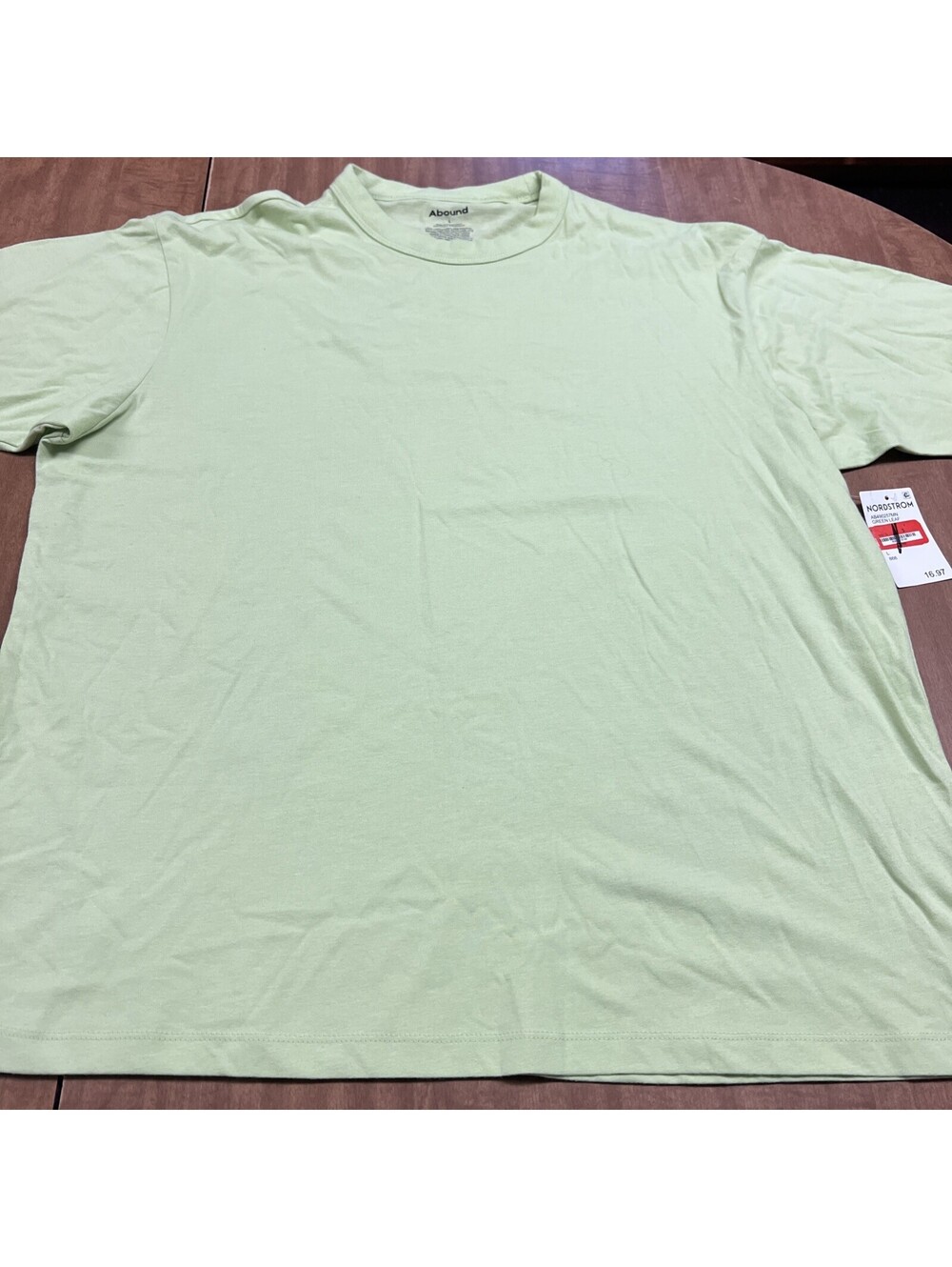 Abound Men’s Neon Green Short Sleeve Crew Neck T-shirt Size M NEW Green Leaf